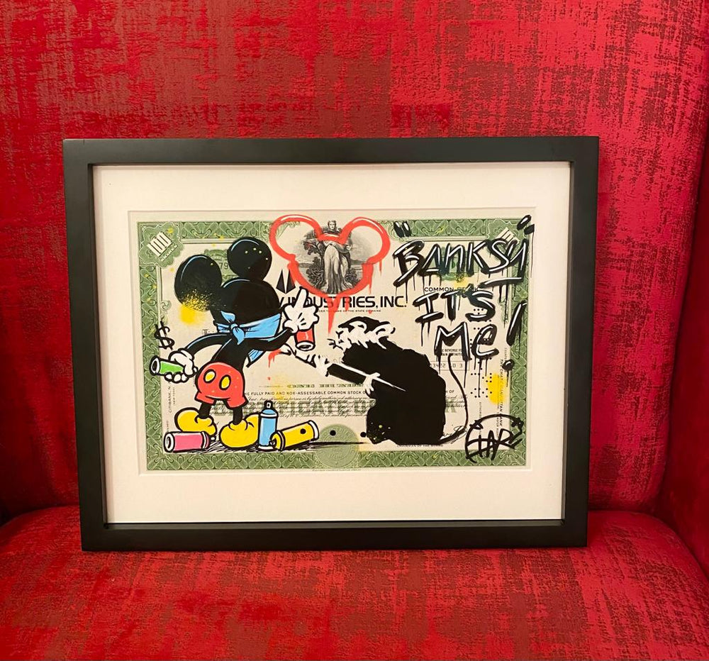 
                  
                    Banksy It's Me! by Daru (Limited Edition Print) by Daru - Signature Fine Art
                  
                